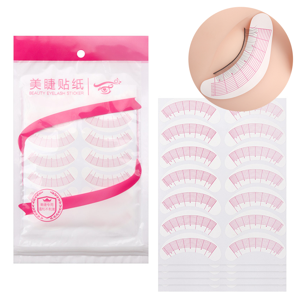 Eyelash Extension Maps - 70 Pairs Lash Mapping Stickers Eyelash