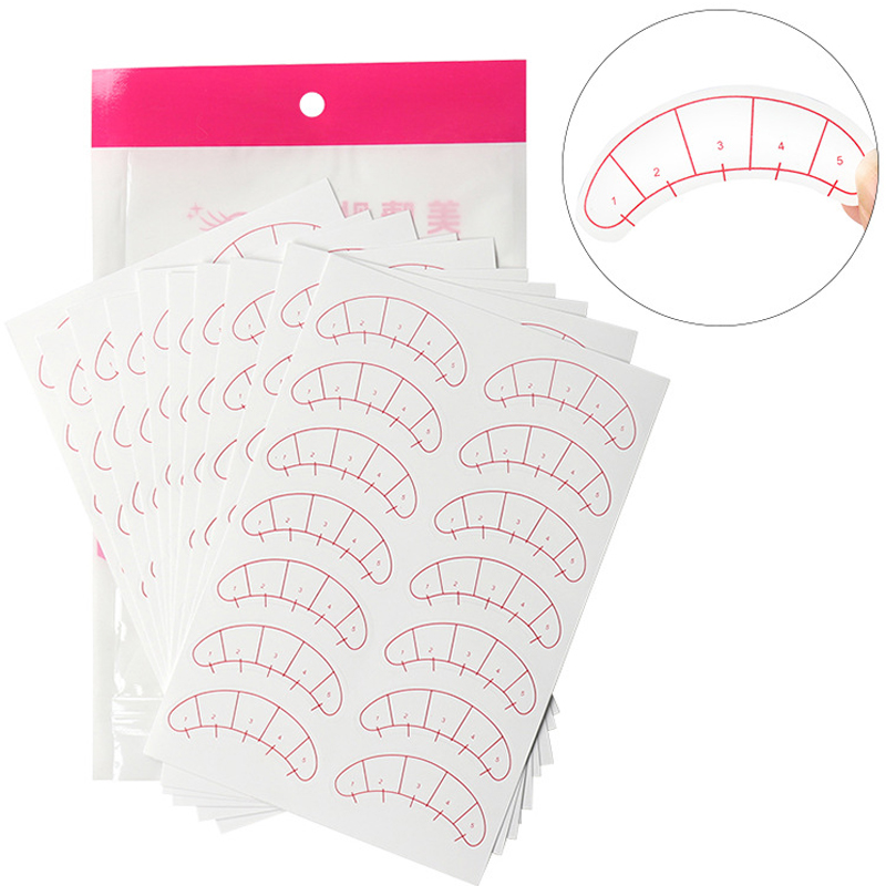 Eyelash Extension Maps - 70/140 Pairs Lash Mapping Stickers Under