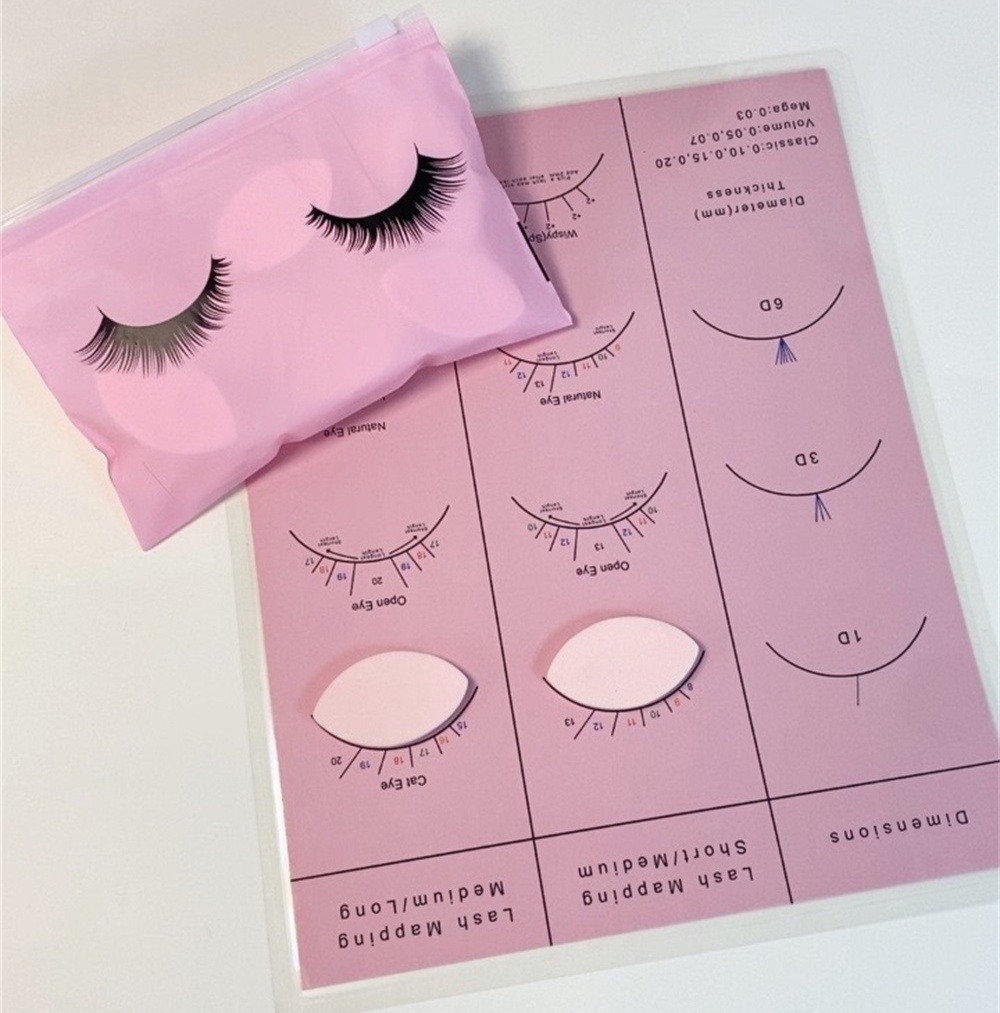 Eyelash Extension Maps - Beginner Lash Map Chart Wispy Lashes