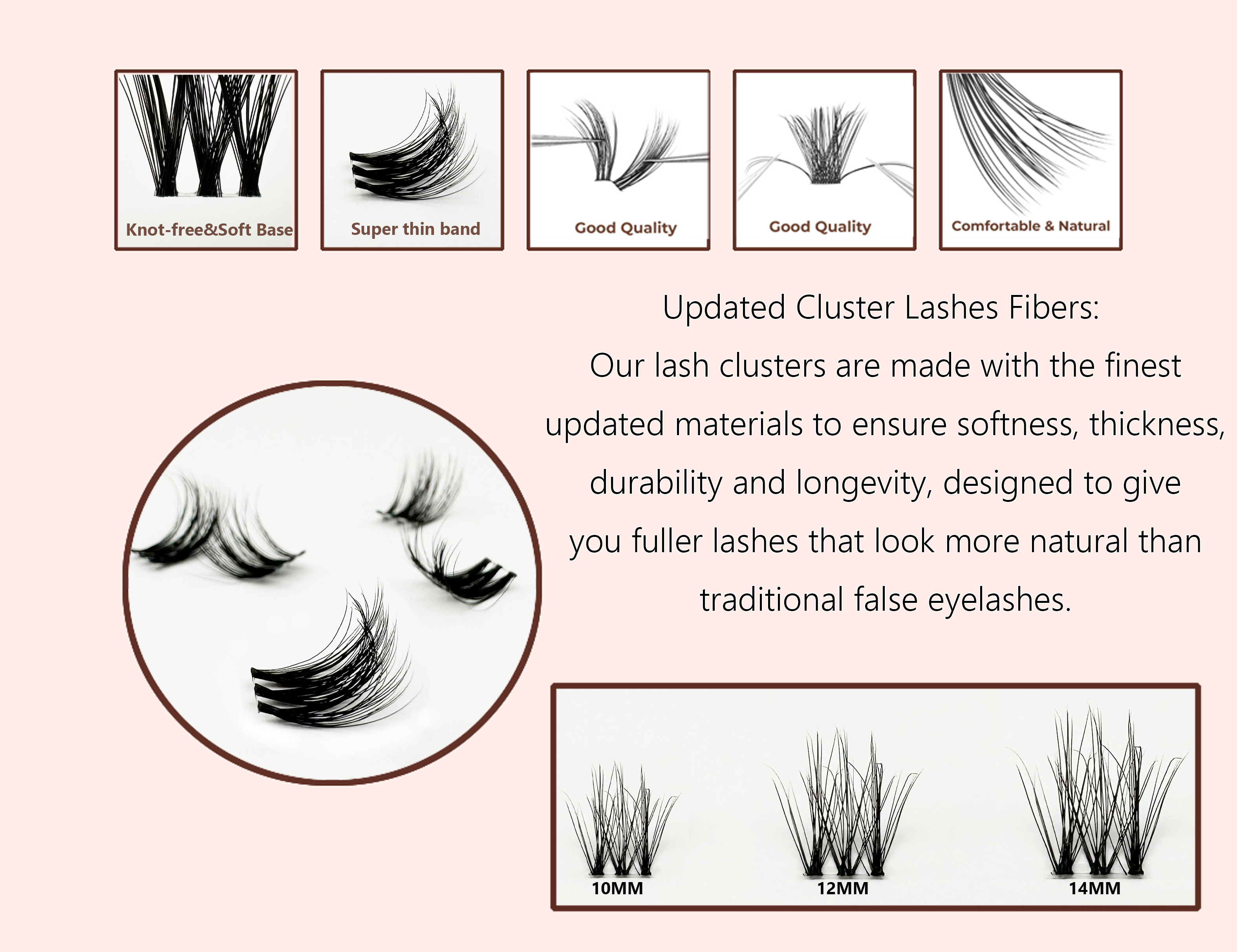 NUO 3D Fluffy Luxury DIY Clust - Eyelash Extension Maps avis et prix