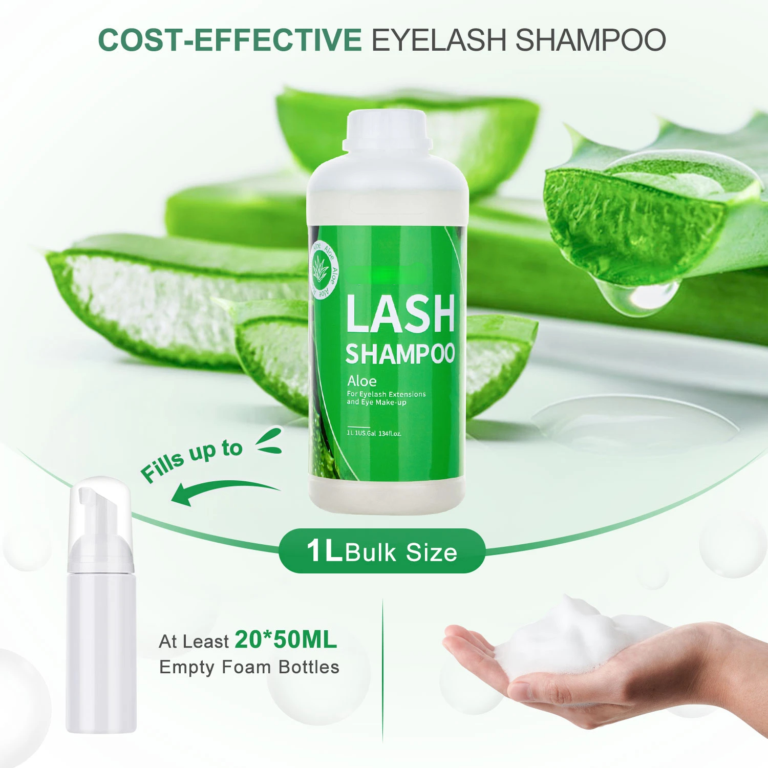 1L Eyelash Cleanser Foam Lash  - Eyelash Extension Wash Kit avis et prix