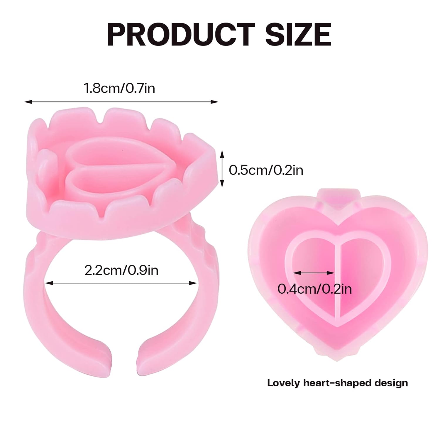 100 PCS Disposable Heart-shape - Lash Mapping Sticker avis et prix
