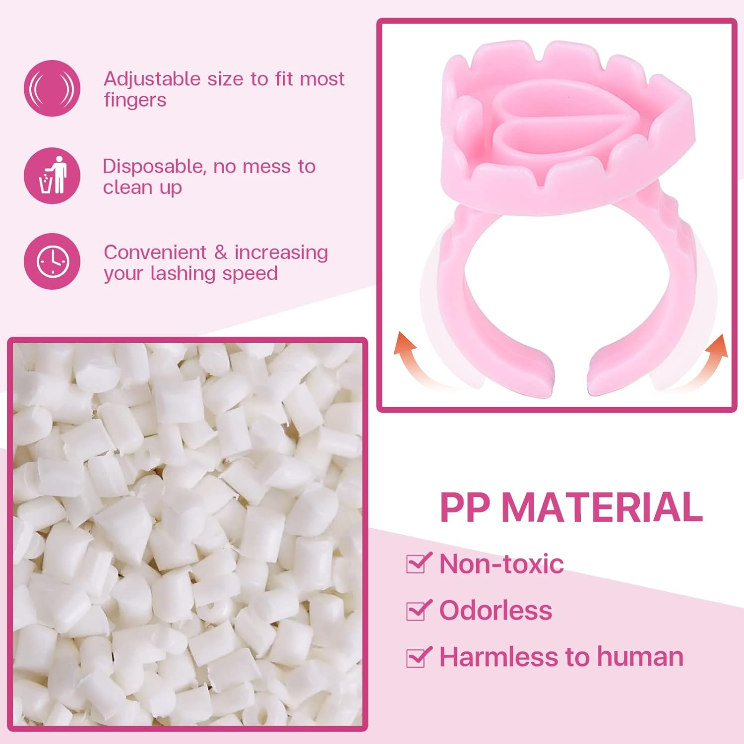 100 PCS Disposable Heart-shape - Lash Mapping Sticker avis et prix