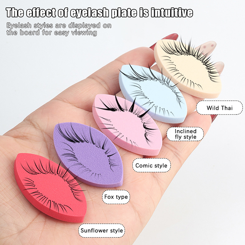 50Pcs Soft Sponge False Eyelas - Eyelash Extension Maps avis et prix