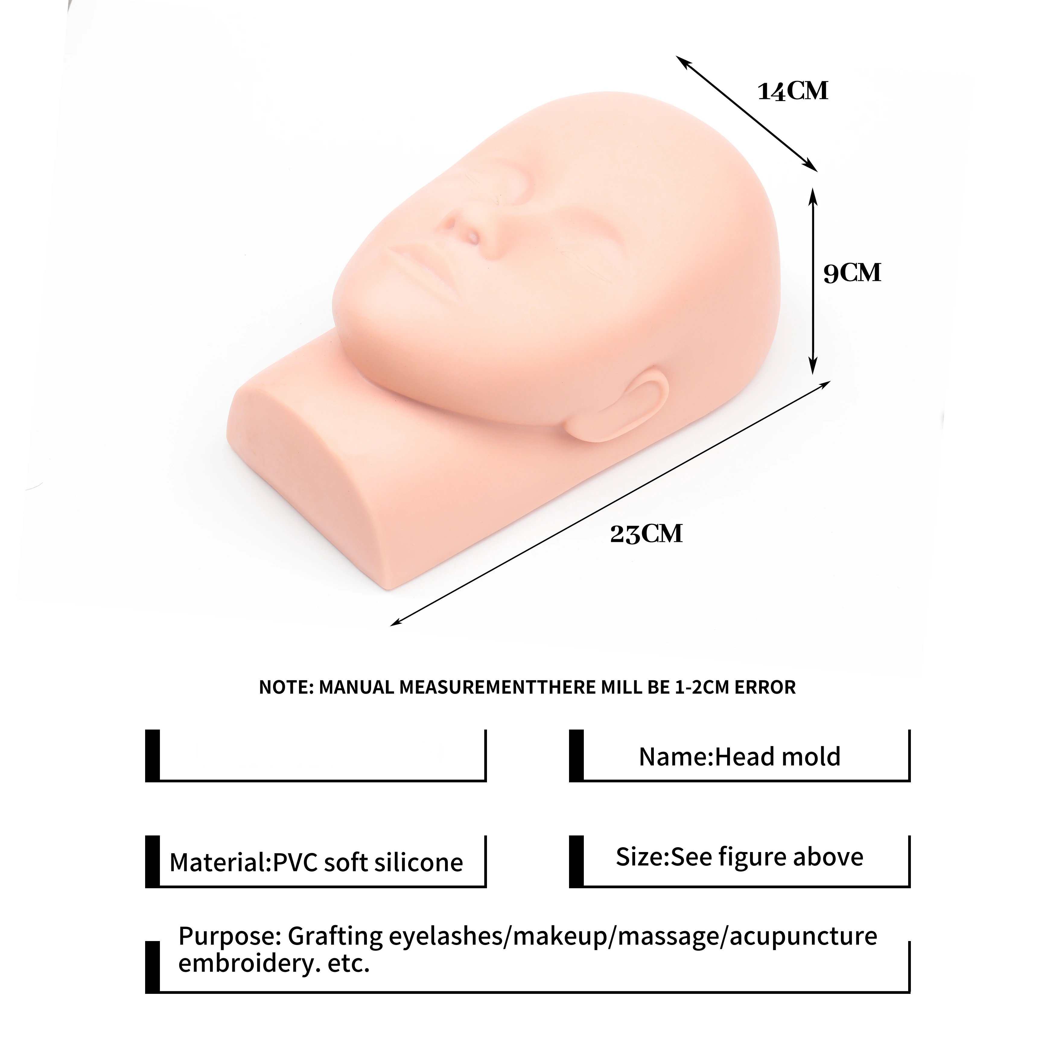 1pcs Training Head&10 sheet La - Eyelash Extension Maps avis et prix
