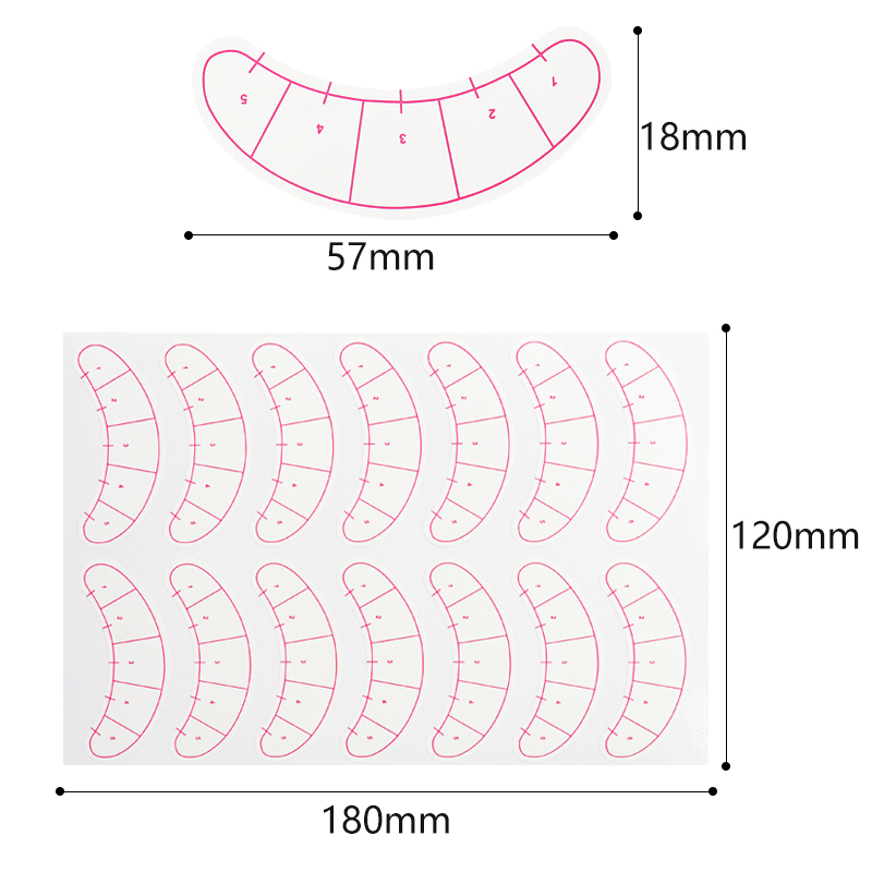 70 Pairs Eyelash Mapping Stick - Eyelash Extension Maps avis et prix